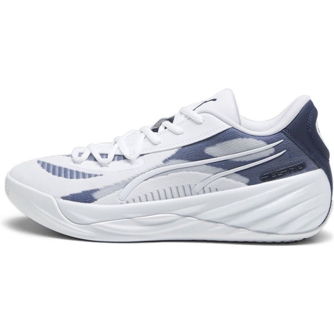 Puma All-Pro NITRO Team Basketballschuhe | Mit Plain | White/Black | Größe: 44.5
