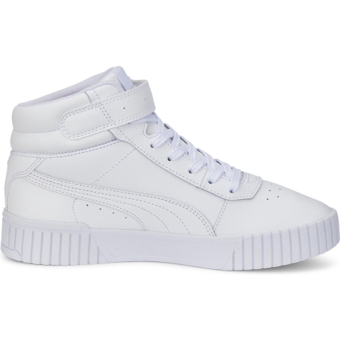 Puma Carina 2.0 Mid Sneakers Damen Schuhe | White/Silver | Größe: 42