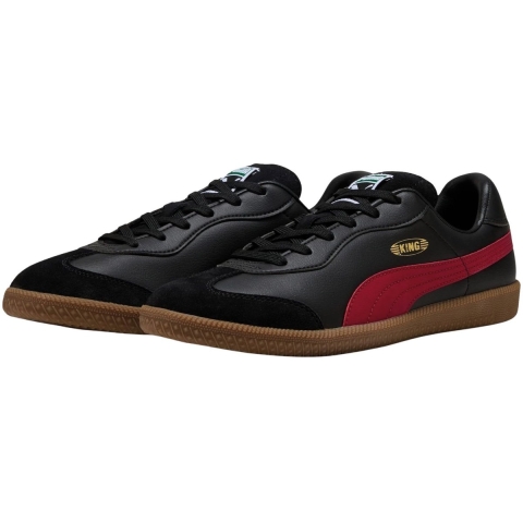 Puma KING 21 IT Fußballschuhe | Black/Dark Crimson | Größe: 42