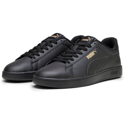 Puma Smash 3.0 L Sneakers Schuhe | Mit Plain | Black/Gold/Black | Größe: 38