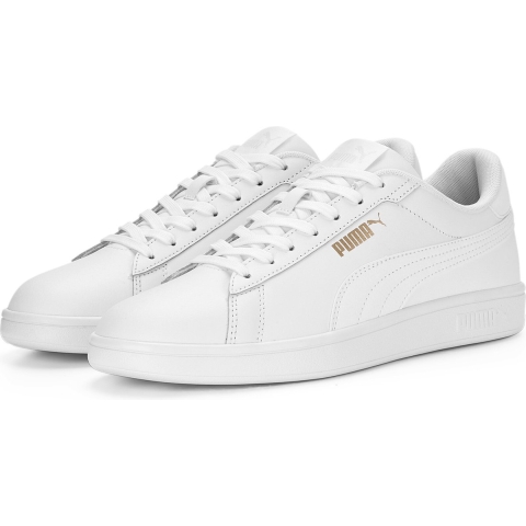 Puma Smash 3.0 L Sneakers Schuhe | Mit Plain | White/Gold | Größe: 47