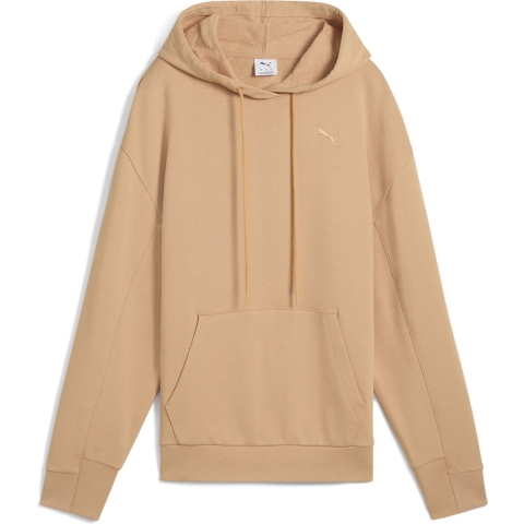 Puma ESS Relaxed Fit Hoodie Damen | Mit Plain | Warm Beige | Größe: XL