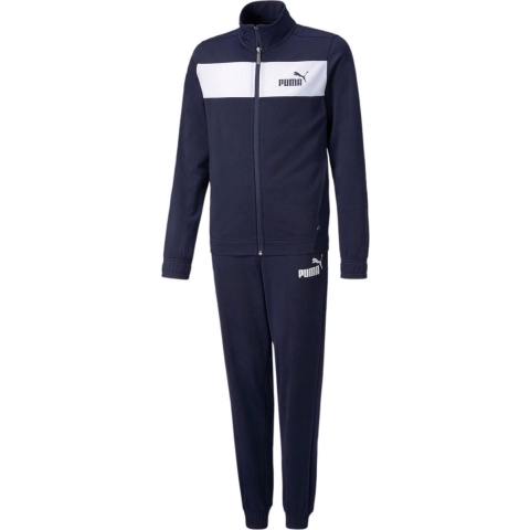 Puma Polyester Trainingsanzug Teenager Für Herren Für Damen Für Kinder | Mit Plain | Peacoat | Größe: 11-12Y