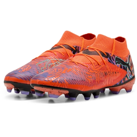 Puma FUTURE 8 PRO CREATIVITY FG/AG Fußballschuhe Unisex | Orange Poppy/Dark Amethyst/Electric Peppermint | Größe: 43