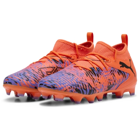 Puma FUTURE 8 MATCH CREATIVITY FG/AG Fußballschuhe Teenager Für Für Kinder | Orange Poppy/Black/Dark Amethyst | Größe: 38.5