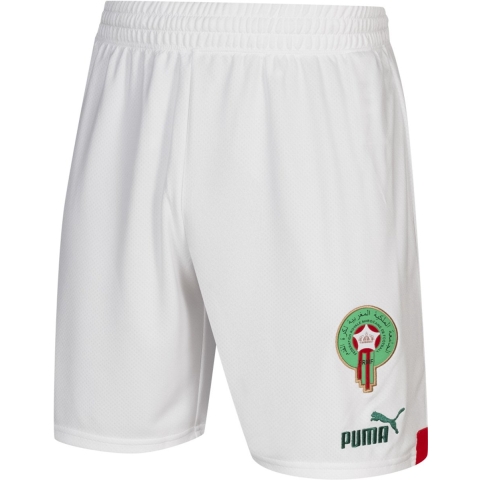 Puma Marokko 22/23 Replica Shorts Herren | Mit Plain | White/Red | Größe: L