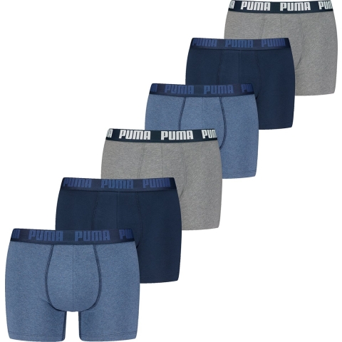 Licence Puma Boxershorts 6-er Pack Herren | Denim Combo | Größe: 2