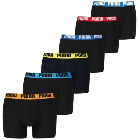 Licence Puma Boxershorts 6-er Pack Herren | Multicolor | Größe: 4
