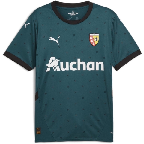 Puma RC Lens 24/25 Auswärtstrikot Herren | Mit Print | Varsity Green/Black | Größe: L