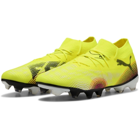 Puma FUTURE 8 MATCH FG/AG Fußballschuhe Unisex | Yellow Alert/Black/Sun Struck | Größe: 41