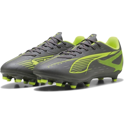 Puma ULTRA 5 PLAY FG/AG Fußballschuhe Unisex | Matte Aged Silver/Yellow Alert/Aged Silver | Größe: 44