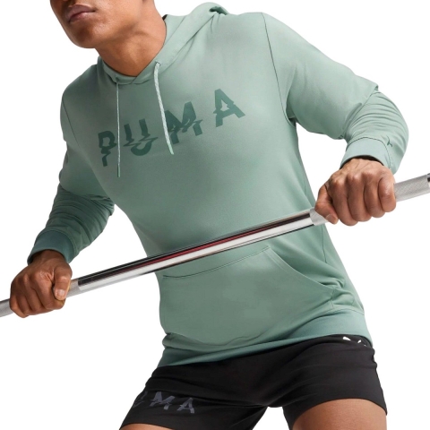 Puma CLOUDSPUN Branded Hoodie Herren | Green Moon | Größe: XL