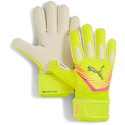 Puma FUTURE Match NC Fußball Torwarthandschuhe | Mit Other Pattern | Yellow Alert/Sun Struck | Größe: 4