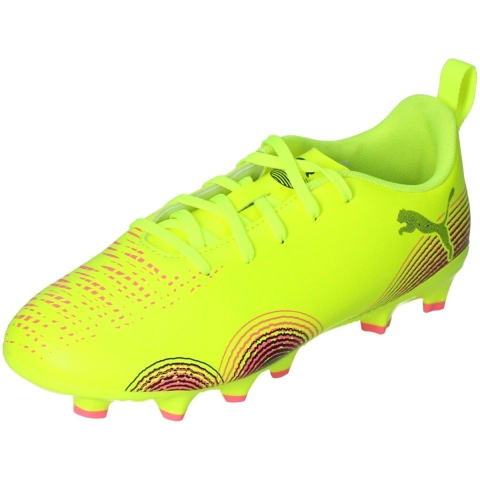Puma FUTURE 8 PLAY FG/AG Fußballschuhe Teenager Für Für Kinder | Yellow Alert/Black/Sun Struck | Größe: 28