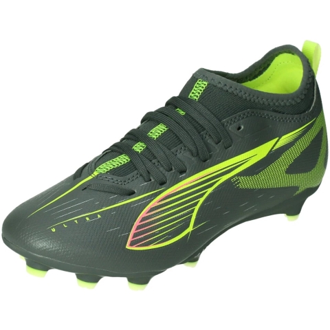 Puma ULTRA 5 MATCH FG/AG Fußballschuhe Teenager Für Für Kinder | Matte Aged Silver/Yellow Alert/Aged Silver | Größe: 35