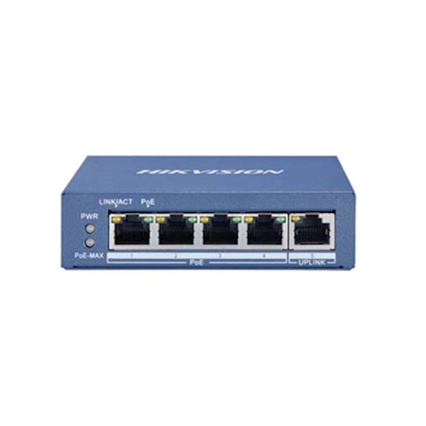 Hikvision DS-3E0505P-E 4-Kanal-PoE-Switch