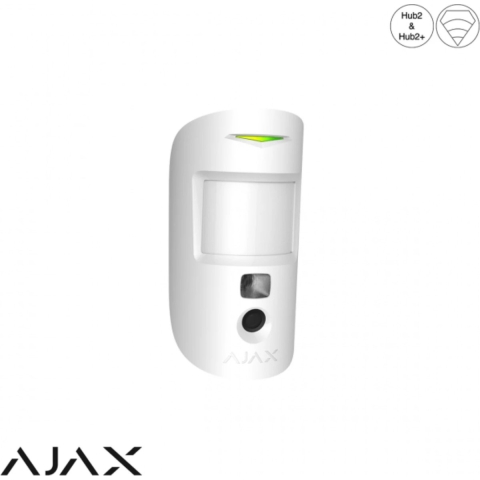 AJAX MotionCam Bewegungsmelder + Fotokamera Wireless PhOD Weiß
