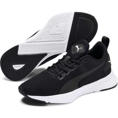 Puma Flyer Runner Sneakers Teenager Schuhe Für Für Kinder | Mit Plain | Black/White | Größe: 35.5