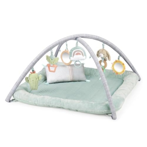 Ingenuity - Calm Springs Plüsch Spielbogen für Baby, Ultra-Soft Premium Matte, inkl. Spielzeuge