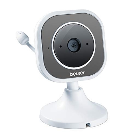 Beurer BY 110 Einzelkamera Erweiterung mit Gegensprechfunktion, Nachtsichtfunktion und Temperaturalarm, Zubehör für das BY 110 Video-Babyphone mit Kamera