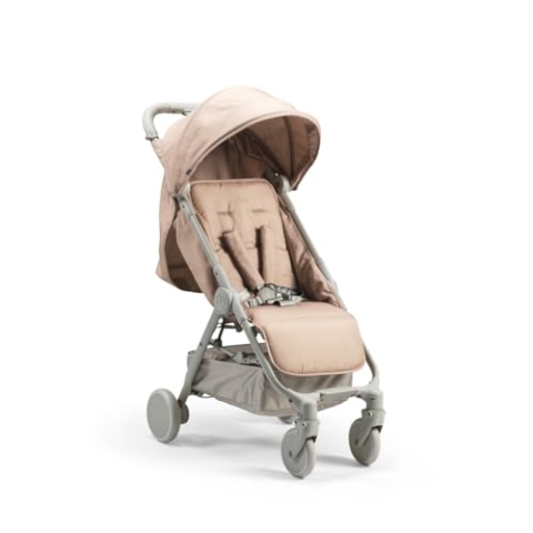 Elodie Details Mondo Stoller® Buggy von Geburt bis 4 Jahre (22 kg) - Liegeposition, Einhand-Faltung und -Steuerung, Leichter Kinderwagen in Kabinengröße - Blushing Pink