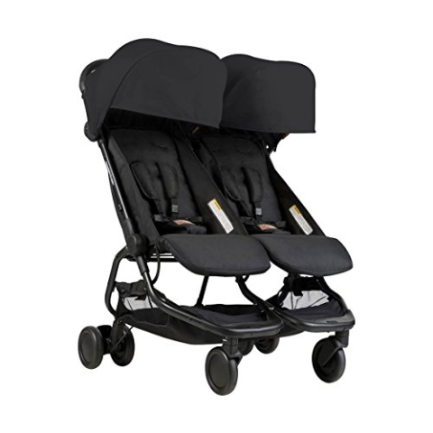 Mountain Buggy Nano DUO V1 Zwillings-, Geschwisterwagen - black schwarz