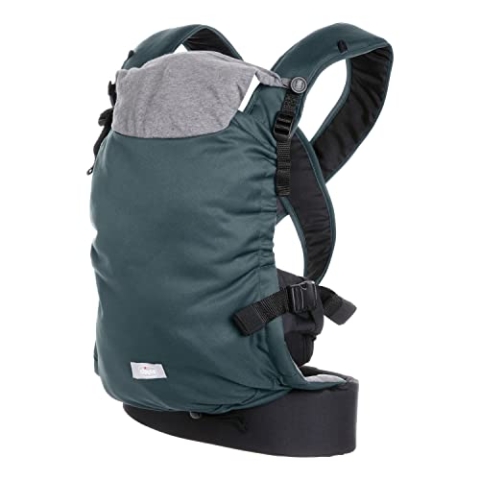 Chicco Skin Fit, ergonomische Babytrage, ideal für Babys von 0 Monaten bis 9 kg, verstellbar, sicher für Babys Hüften, mit gepolsterten Kreuzgurten, Bauchgurt, Kapuze