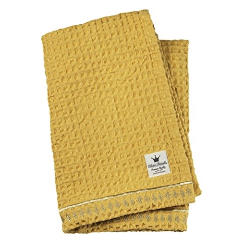 Elodie Details 7350041673095 Bio Waffel Decke, Sweet Honey, gelb