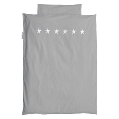 TAFTAN DS-210 Sternen Silber Bettwäsche Set für klein Bett, 100 x 135 cm, in 3 farben verfügbar
