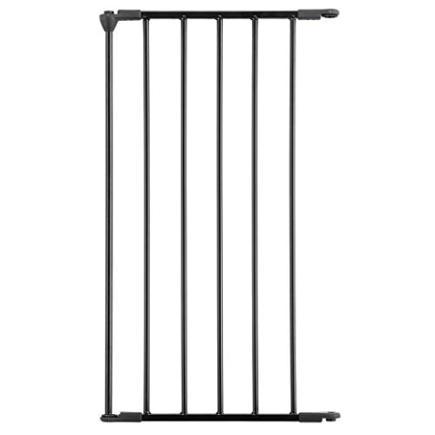 Safetots Offenes TreppenhausSchutzgitter, Verlängerung, 46cm, Schwarz, 70cm Hoch, Verlängerungs Panel für Sicherheitsbarriere und offene Treppenhäuser