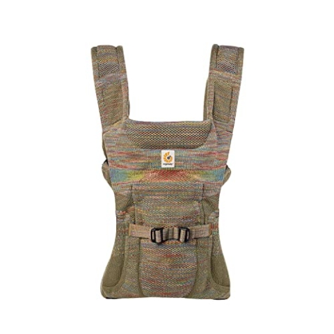 Ergobaby Aerloom Babytrage für Neugeborene bis zum Kleinkind, 3-Positionen Ergonomische Babybauchtrage Rückentrage Baby-Tragetasche aus Formaknit Material, Seagrass Green