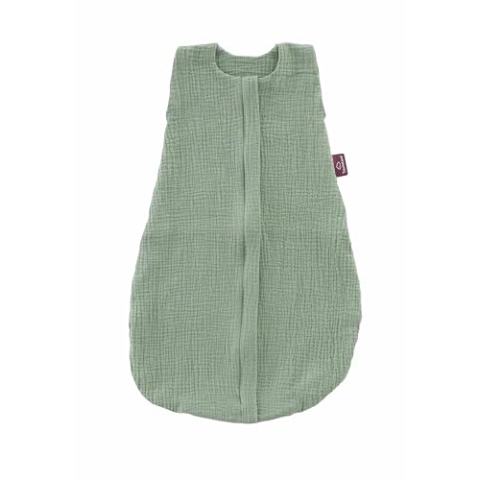 TRÄUMELAND – Baby Sommerschlafsack in salbei grün 0.5 TOG, leichter atmungsaktiver Schlafsack aus Musselin für warme Sommernächte, Öko-Tex 100 zertifiziert, schadstofffrei & hautfreundlich