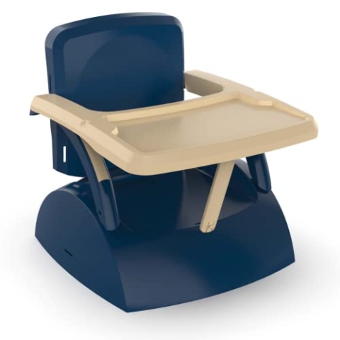THERMOBABY YEEHOP 2-in-1-Kindersitzerhöhung - 6-18 Monate - 3-Punkt-Sicherheitsgurt - Abnehmbares Tablet - Ozeanblau