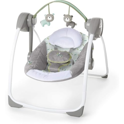 Ingenuity, Kendrick tragbare Babyschaukel mit verschiedenen Schaukelgeschwindigkeiten, Melodien und mehr