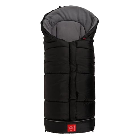 Kaiser Iglu Thermo Fleece Fußsack, schwarz hellgrau