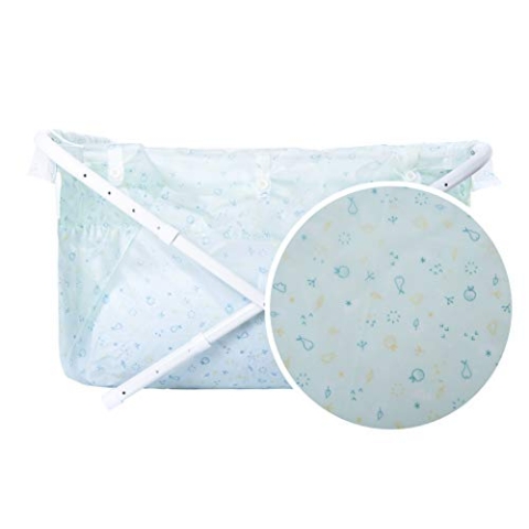 BiBaBad Kinder und Baby Falt Badewanne - Kinderbadewanne mit Gestell für die Dusche mit Knöpfen – einstallbar von 60 bis 80 - Frisch und Fruchtig