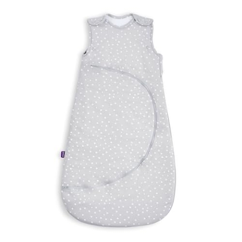 SnuzPouch Baby Sleeping Bag with Nappy Change Zip (Summer) - 6-18 Months - 1 Tog (White Spots)