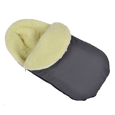 Baby Fußsack WinterFußsack für Kinderwagen wolle Graphit [071]