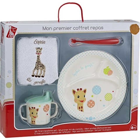 Vulli Meine erste Mahlzeit 470008 Kindergeschirr-Set, Motiv: "Sophie die Giraffe mit Ballons"