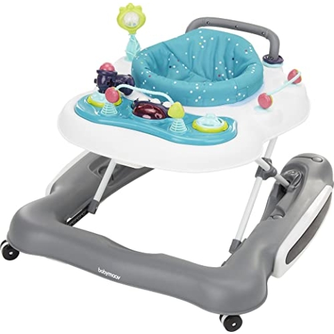 Babymoov 5-in-1 Lauflernhilfe, Gehfrei bis 12 Monate, Lauflernwagen bis 24 Monate, inkl. Spielekonsole