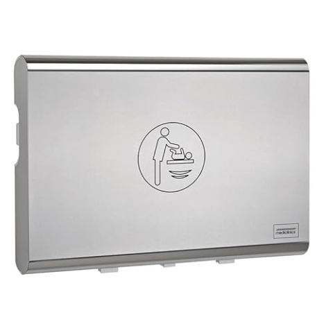 Mediclinics Wickeltisch CP0016HCS horizontal Biocote®-Schutz Kunststoff Edelstahl Frontplatte