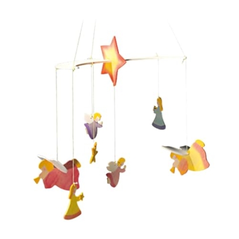 OSTHEIMER 5520073 Mobile mit Engeln fürs Kinderzimmer Breite 29cm x Höhe 19cm