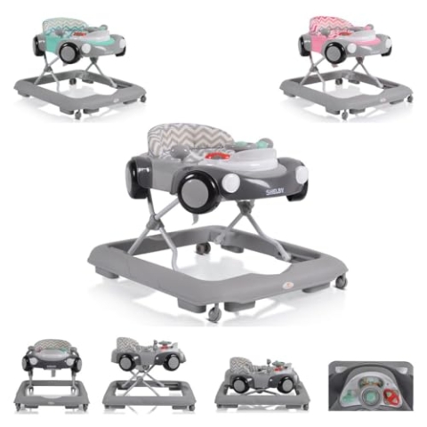 Cangaroo Lauflernhilfe Shelby, höhenverstellbar, Spielcenter, Treppenstopper, Farbe:grau