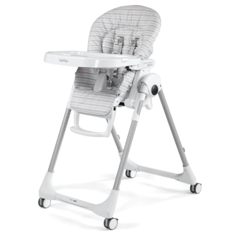 Peg Perego HPPFX1LIGR Prima Pappa Follow Me - Linear grey, grau