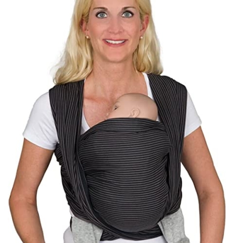 Hoppediz gewebtes Baby-Tragetuch ab Geburt, Neugeboren bis Kleinkind, 100% Baumwolle, Mailand 5,40 m