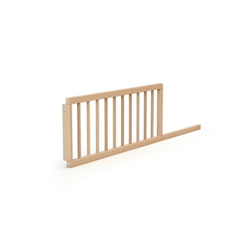 AT4 – Babybettgitter 120 cm FESTIVEE Lackierte Buche – 120 x 32 x 4 cm | Einfach zu installieren | MassivHolz