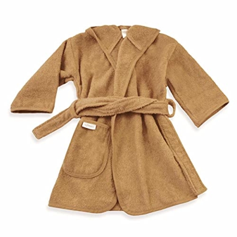 Bademantel Uni Line, Sand 1-2jr