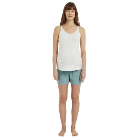VERTBAUDET Geschenk-Set für Mama & Baby: Loungewear & Body im Stoffbeutel smaragdgrün 32/34