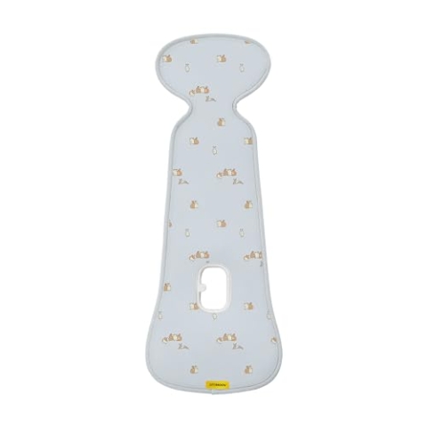Aeromoov - Baby Sitzauflage Air Layer - Einlage Für Autositz oder Kinderwagen - Gruppe 1 - Antischwitz Sommerbezug - Bio-Baumwolle - Bunnies