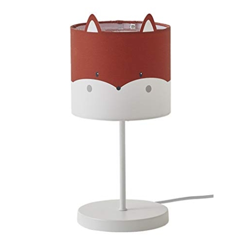 VERTBAUDET Kinder Nachttischlampe,Fuchs" weiß/rot ONE SIZE